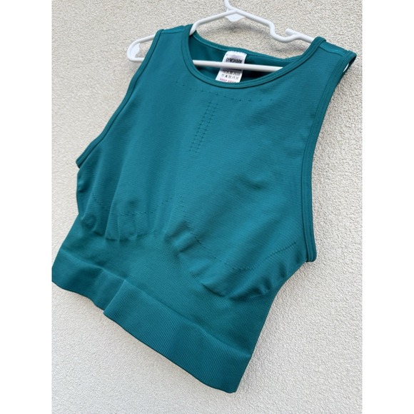 Gymshark Women's Sweat Seamless Midi Tank Rich Teal Size Small - Picture 5 of 10
